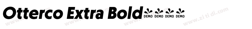 Otterco Extra Bold字体转换